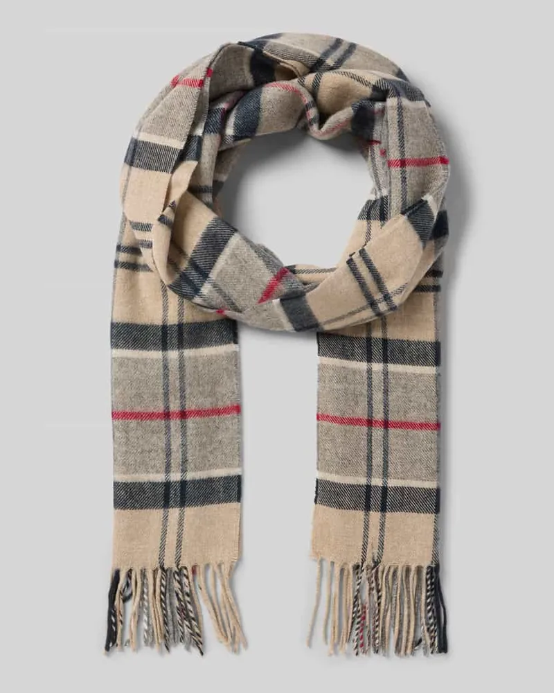Barbour Schal mit Woll-Anteil Modell 'YAXLEY Beige