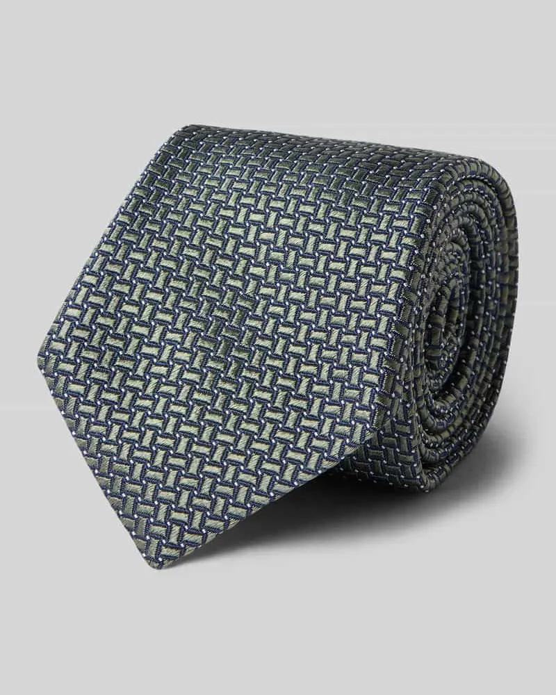 Altea Krawatte mit Label-Detail Modell 'Gange Gruen