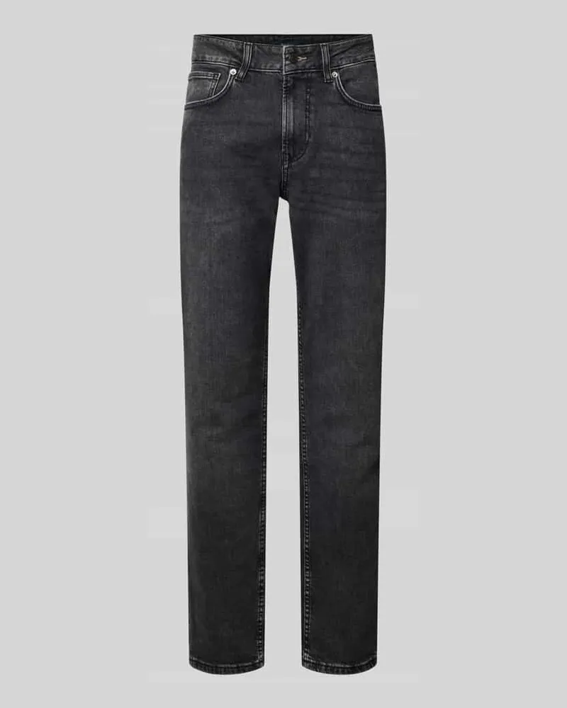 Pepe Jeans Regular Fit Straight Jeans aus Baumwoll-Lyocell-Mix Modell 'CASH Anthrazit