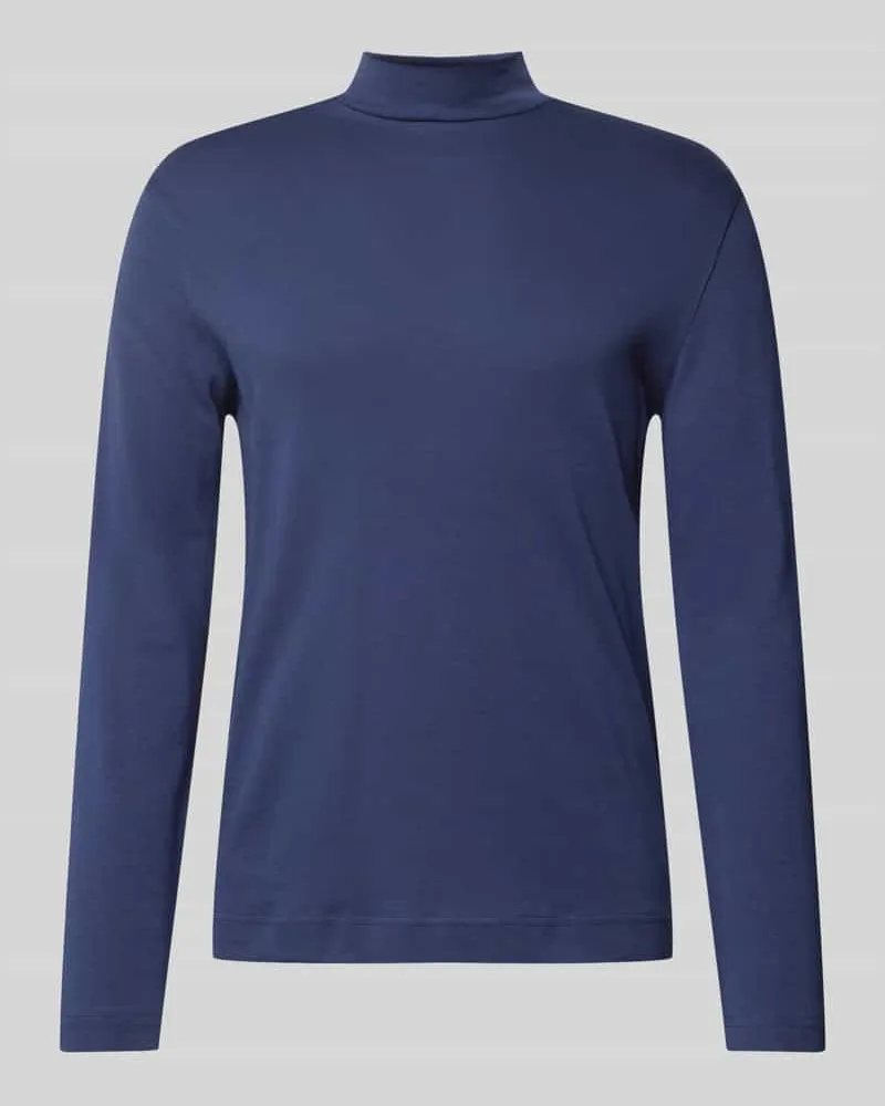 Christian Berg Longsleeve mit geripptem Stehkragen 