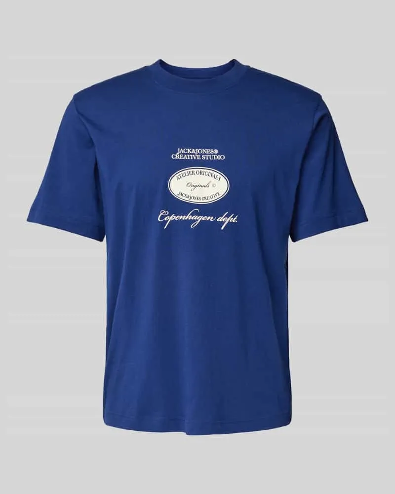 Jack & Jones T-Shirt mit Label-Print Modell 'BOSTON 