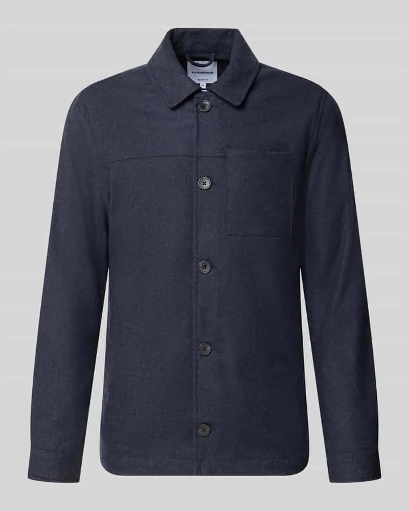 Lindbergh Regular Fit Jacke mit Woll-Anteil Marine