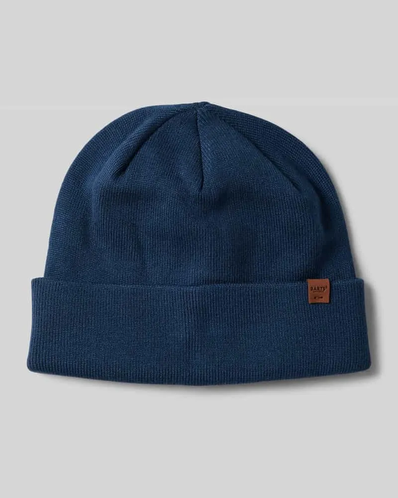 Barts Beanie aus Viskose-Mix Modell 'WILLES Jeansblau