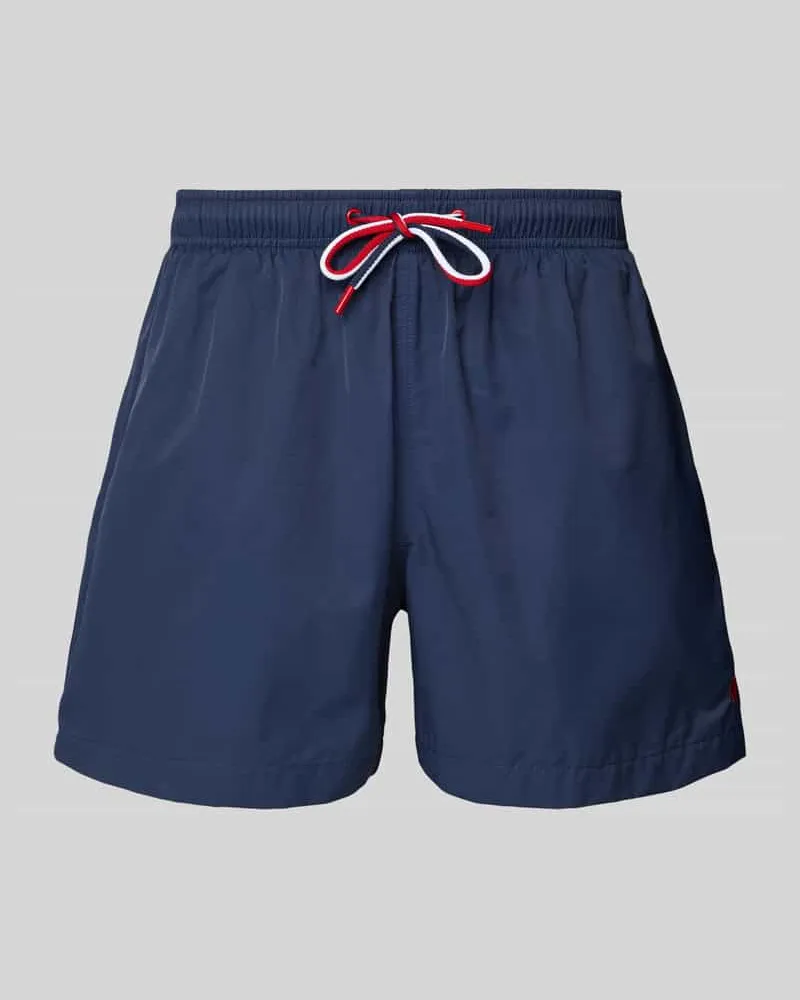 McNeal Relaxed Fit Badeshorts mit Logo-Stitching Marine