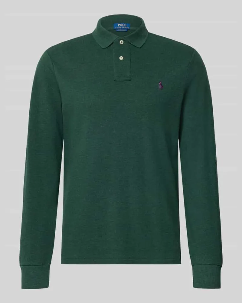 Ralph Lauren Regular Fit Poloshirt aus reiner Baumwolle Dunkelgruen
