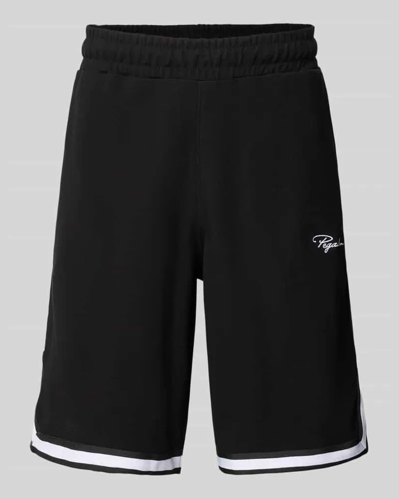 PEGADOR Shorts mit Logo-Stitching Modell 'Signar Black