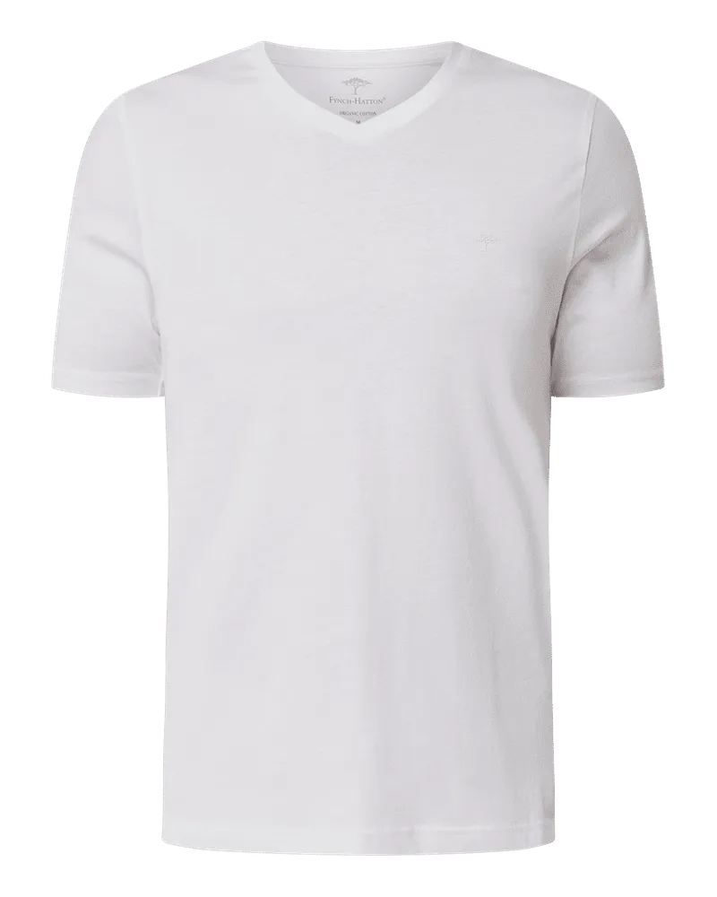 Fynch-Hatton T-Shirt aus Bio-Baumwolle Weiss
