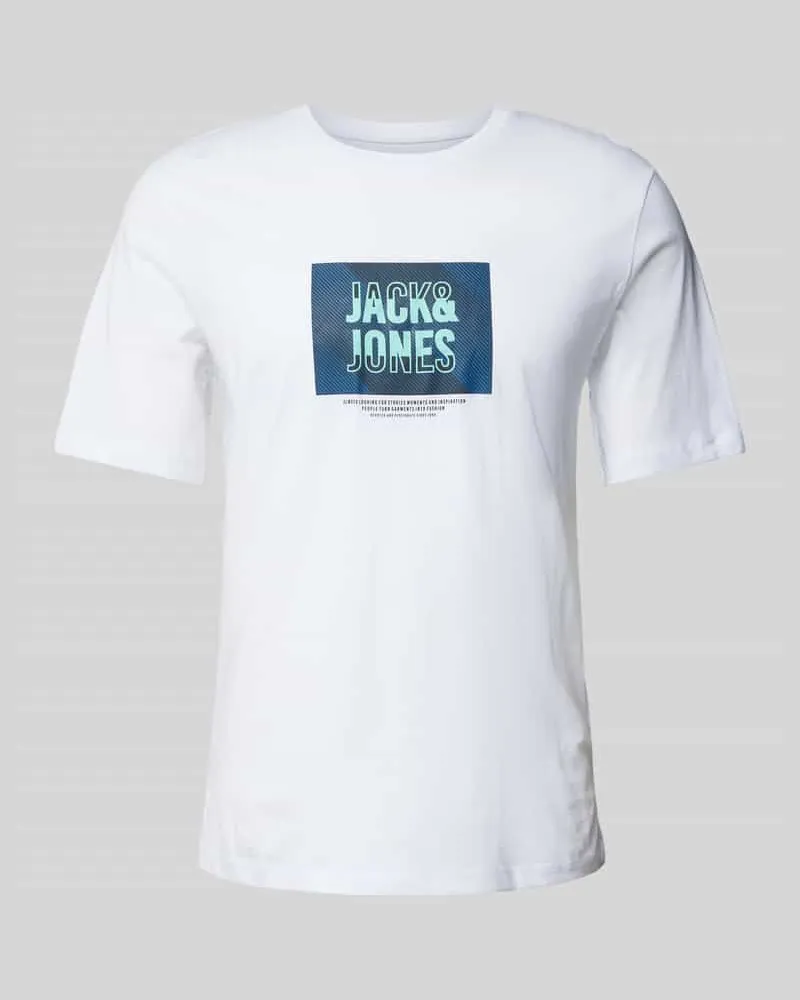 Jack & Jones T-Shirt mit Label-Print Modell 'HUDSON 