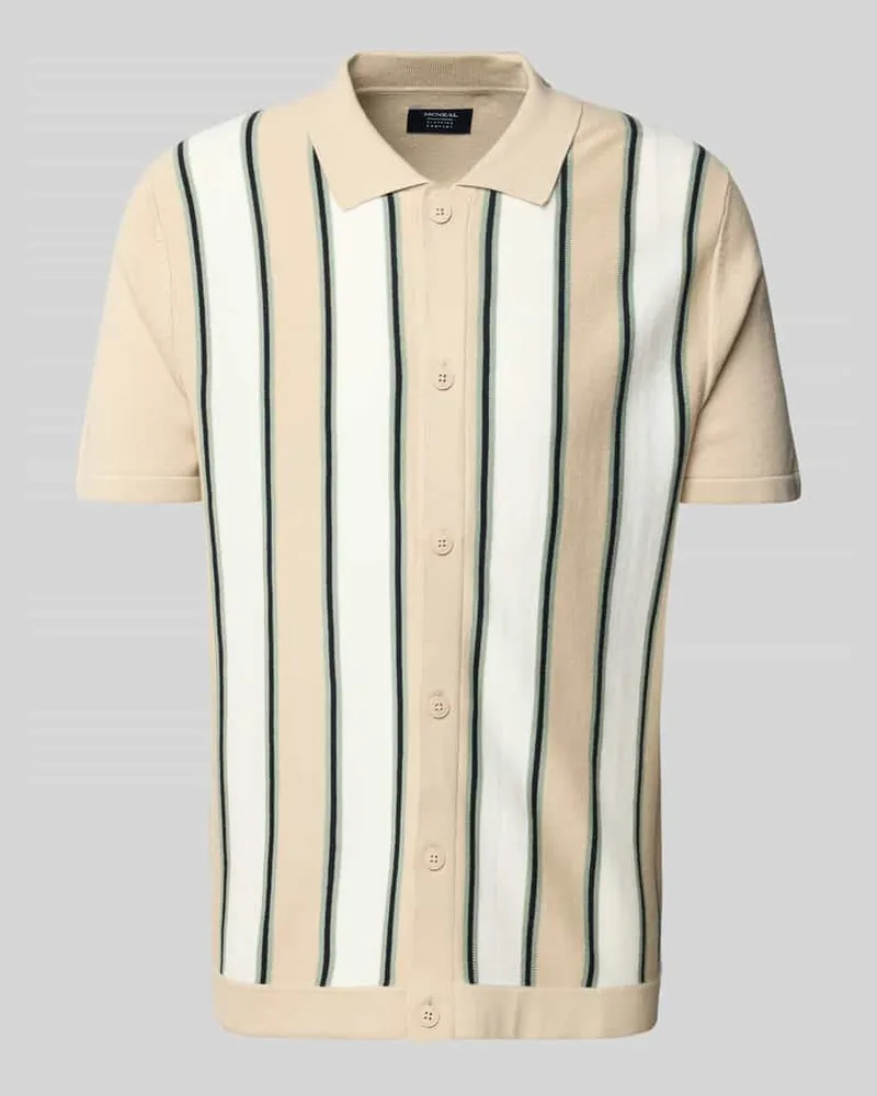 McNeal Regular Fit Freizeithemd mit Polokragen Beige