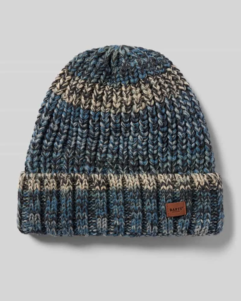 Barts Beanie mit Label-Detail Modell 'AKOTAN Dunkelblau