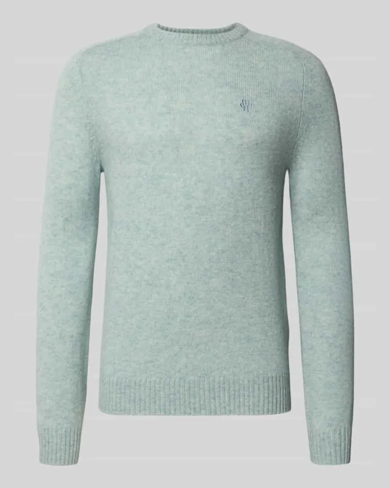 McNeal Strickpullover mit gerippten Abschlüssen Helltuerkis