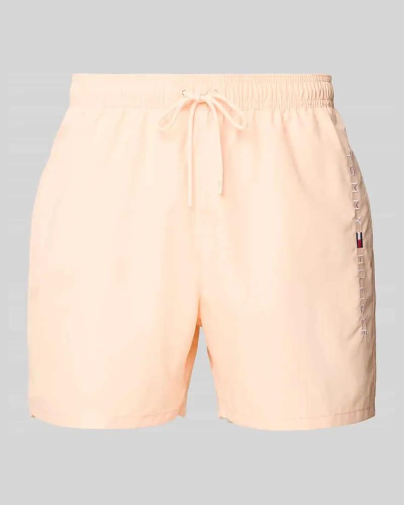 Tommy Hilfiger Regular Fit Badeshorts mit Tunnelzug 