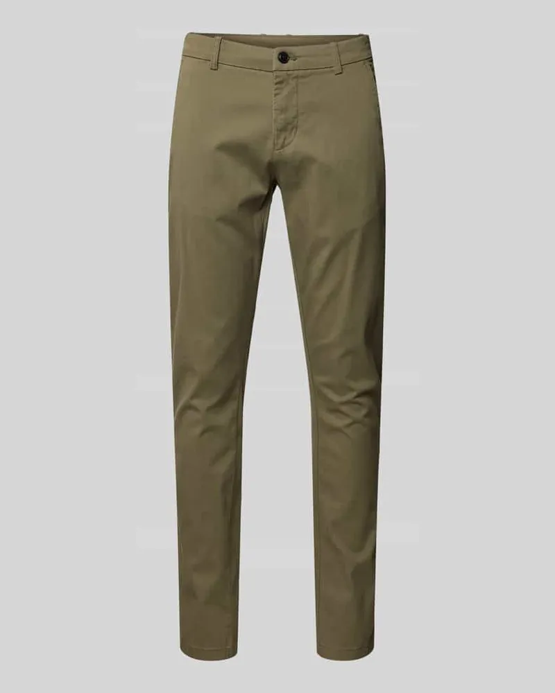 Lindbergh Slim Fit Chino mit Gesäßtaschen 