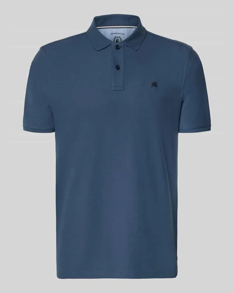 Lerros Regular Fit Poloshirt mit Logo-Stitching Modell 'Performance Marine