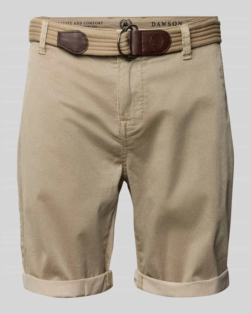 Lerros Bermudas mit Gürtel und Gesäßtaschen 
