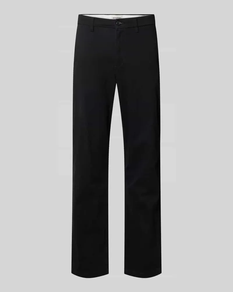 Jack & Jones Straight Fit Hose aus Baumwoll-Mix Modell 'Kane Black