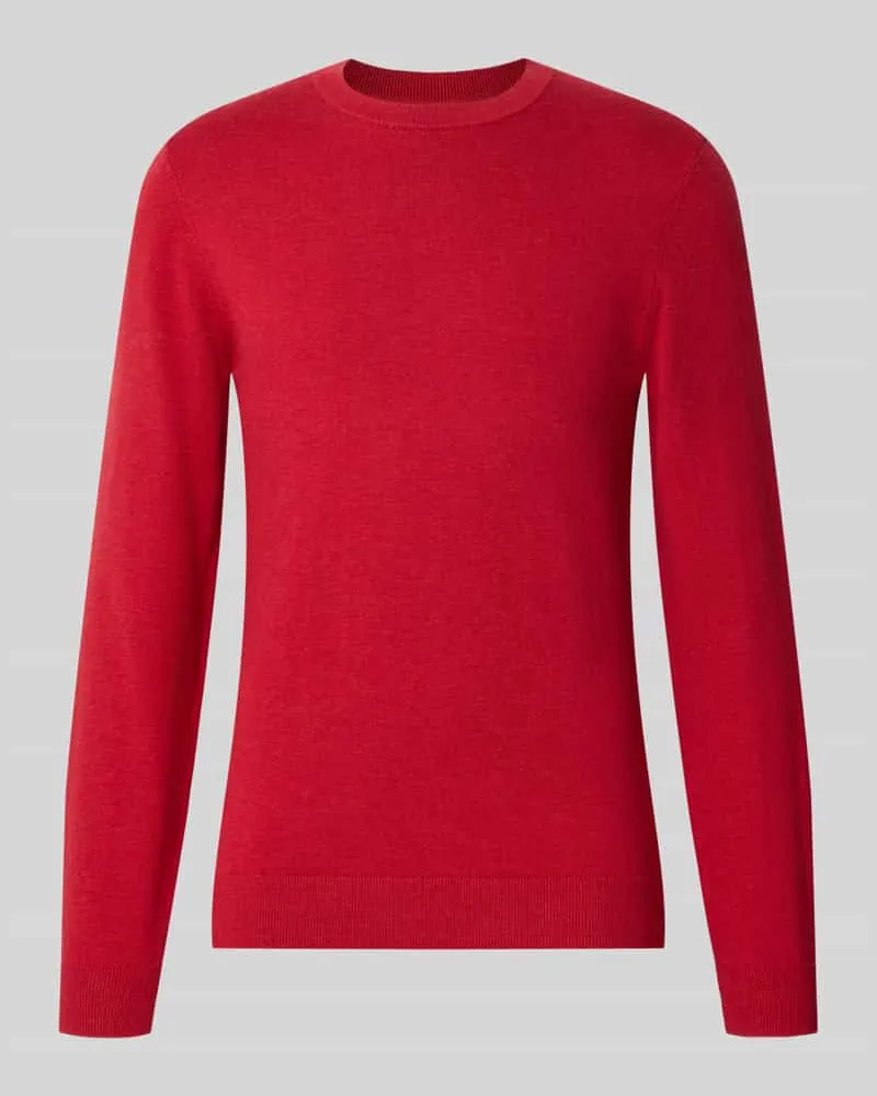 McNeal Strickpullover aus Baumwoll-Kaschmir-Mix mit Rundhalsausschnitt Rot