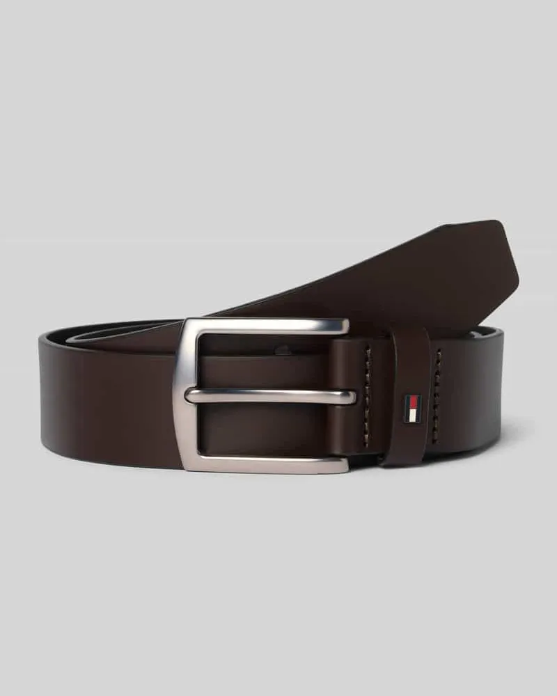 Tommy Hilfiger Gürtel aus echtem Rindsleder Modell 'DENTON 4.0 Dunkelbraun