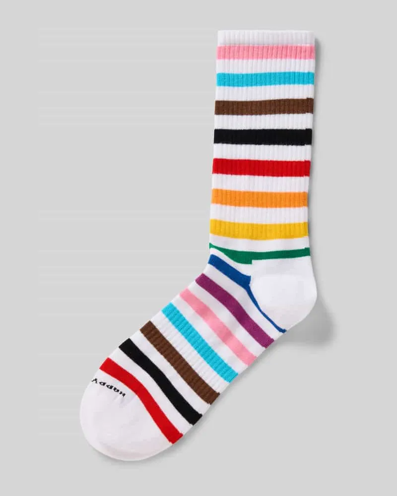 Happy Socks Socken aus Baumwoll-Mix Modell 'PRIDE Offwhite