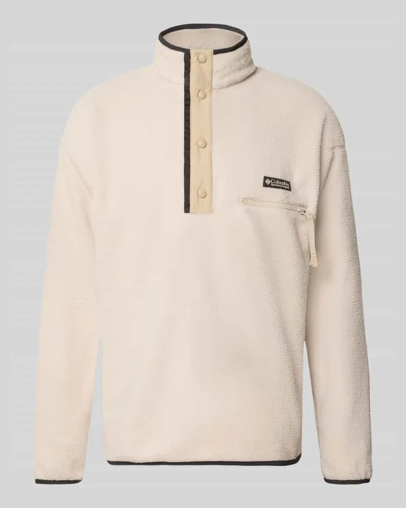 Columbia Sportswear Company Fleecepullover mit Label-Patch Modell 'Helvetia™ II Stein