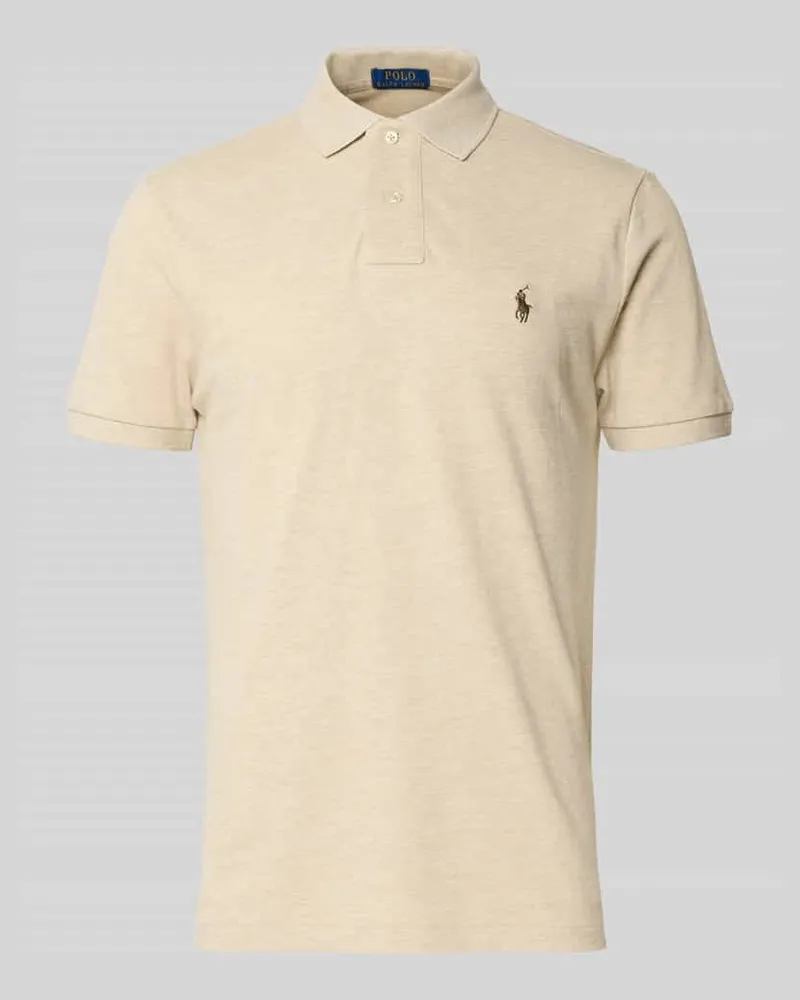 Ralph Lauren Poloshirt mit Label-Stitching Sand