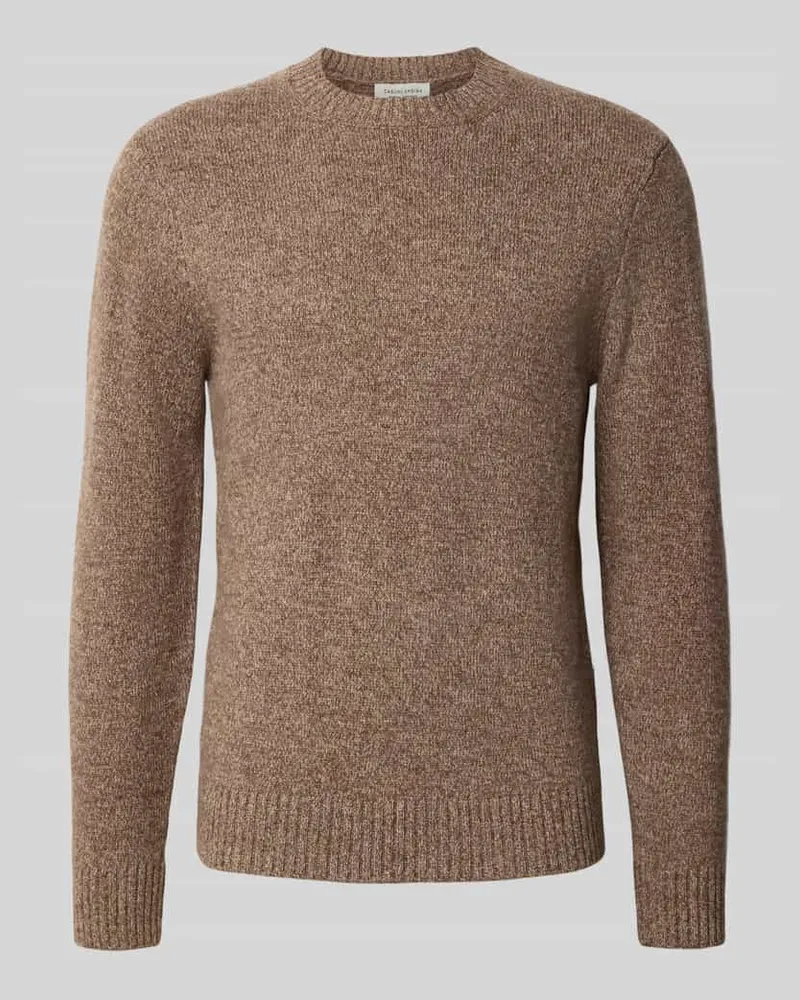 Casual Friday Strickpullover mit gerippten Abschlüssen Modell 'ANTE Taupe