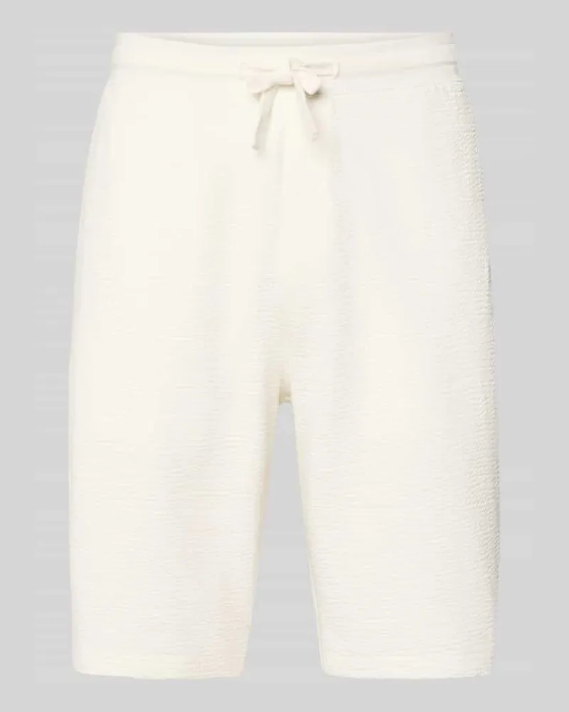S.Oliver Relaxed Fit Bermudas aus Baumwoll-Mix Modell 'DETROIT Weiss
