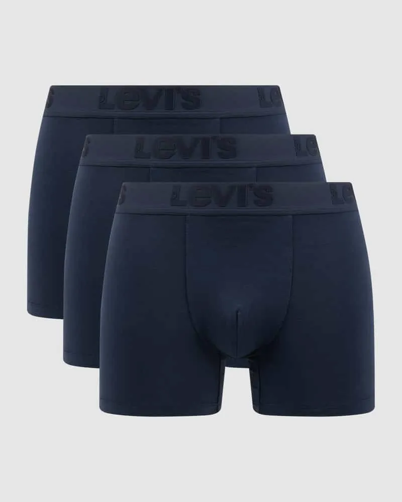 Levi's Trunks mit Stretch-Anteil im 3er-Pack Dunkelblau