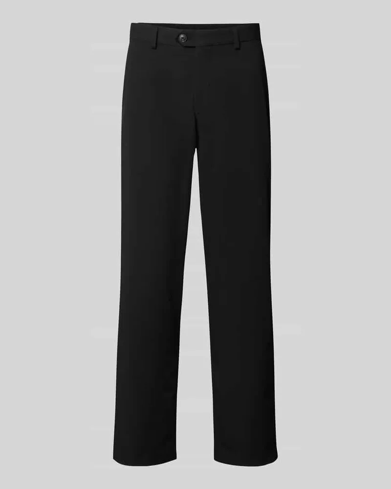 Selected Loose Fit Anzughose mit Gürtelschlaufen Modell 'LOOSE-LIAM Black