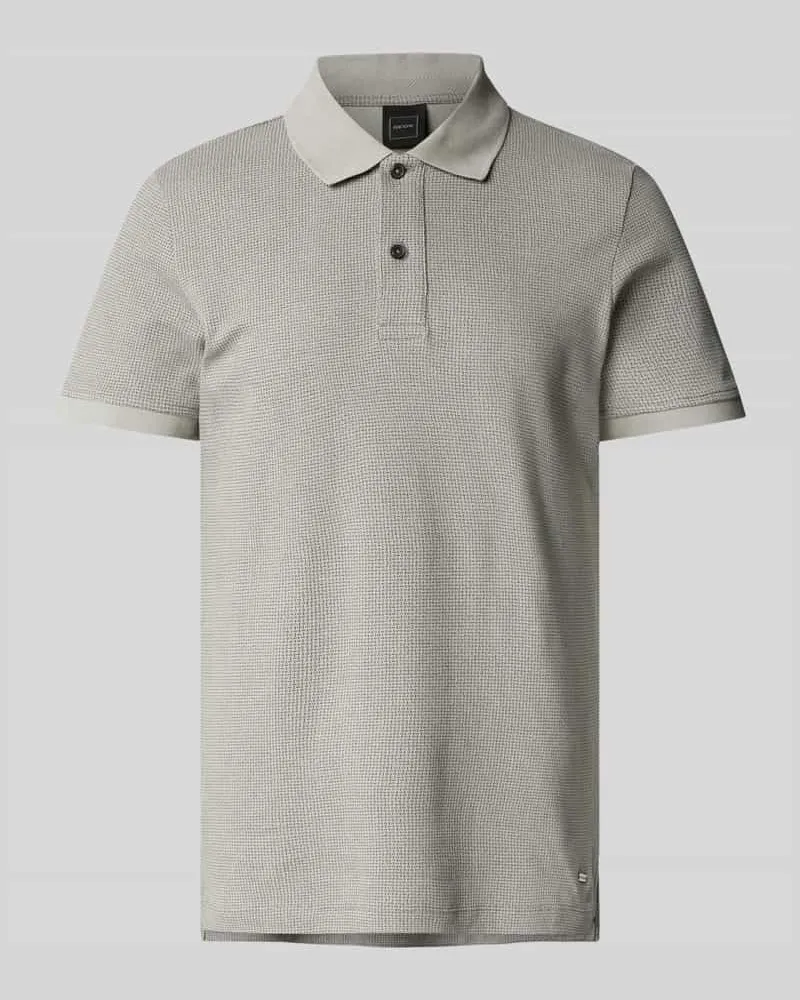 Geox Slim Fit Poloshirt mit Strukturmuster 