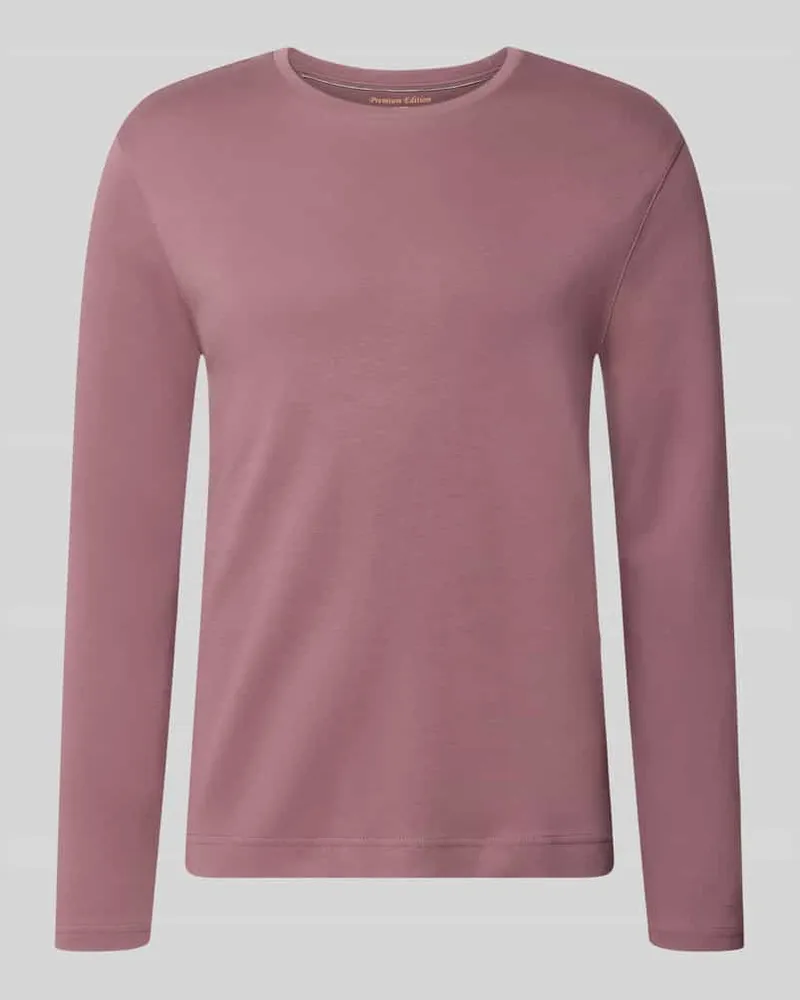Christian Berg Longsleeve mit Rundhalsausschnitt Mauve