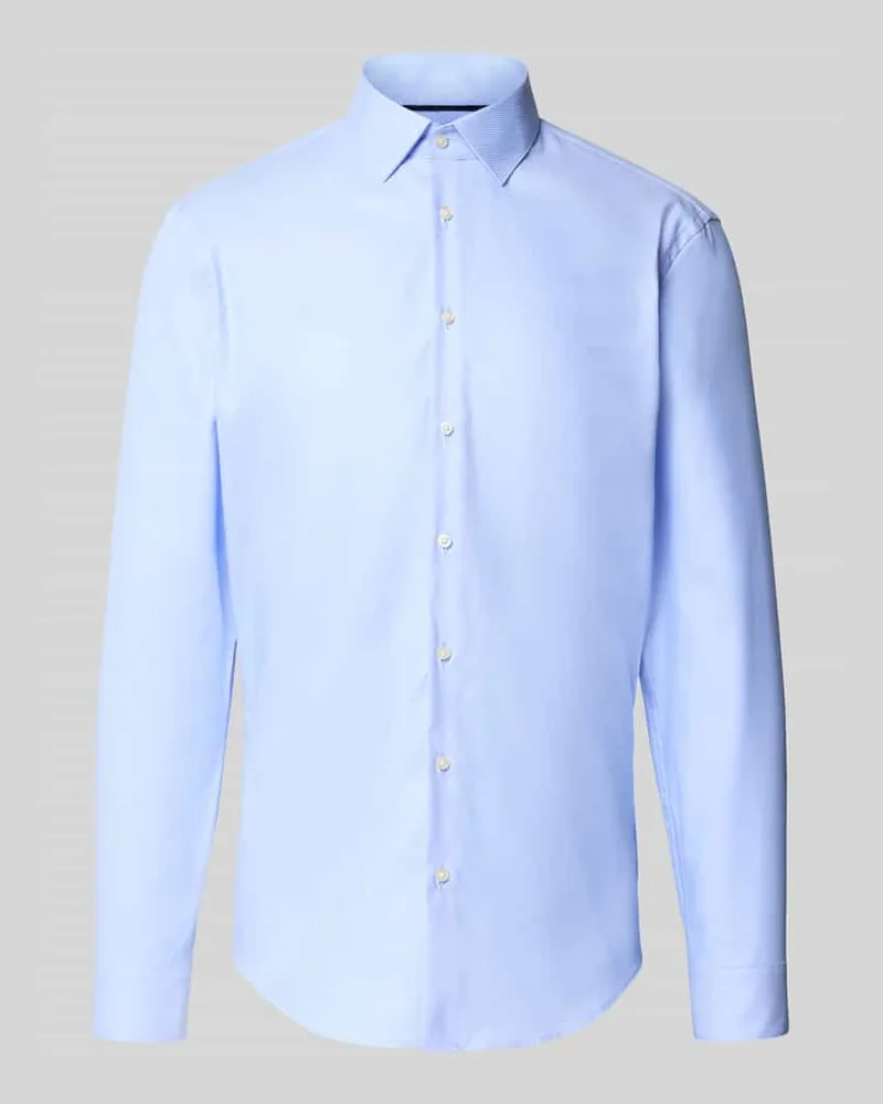 JAKE*S Slim Fit Business-Hemd mit Strukturmuster 