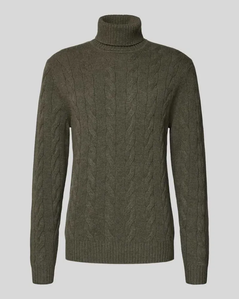 Christian Berg Rollkragenpullover aus Wolle-Kaschmir-Mix 