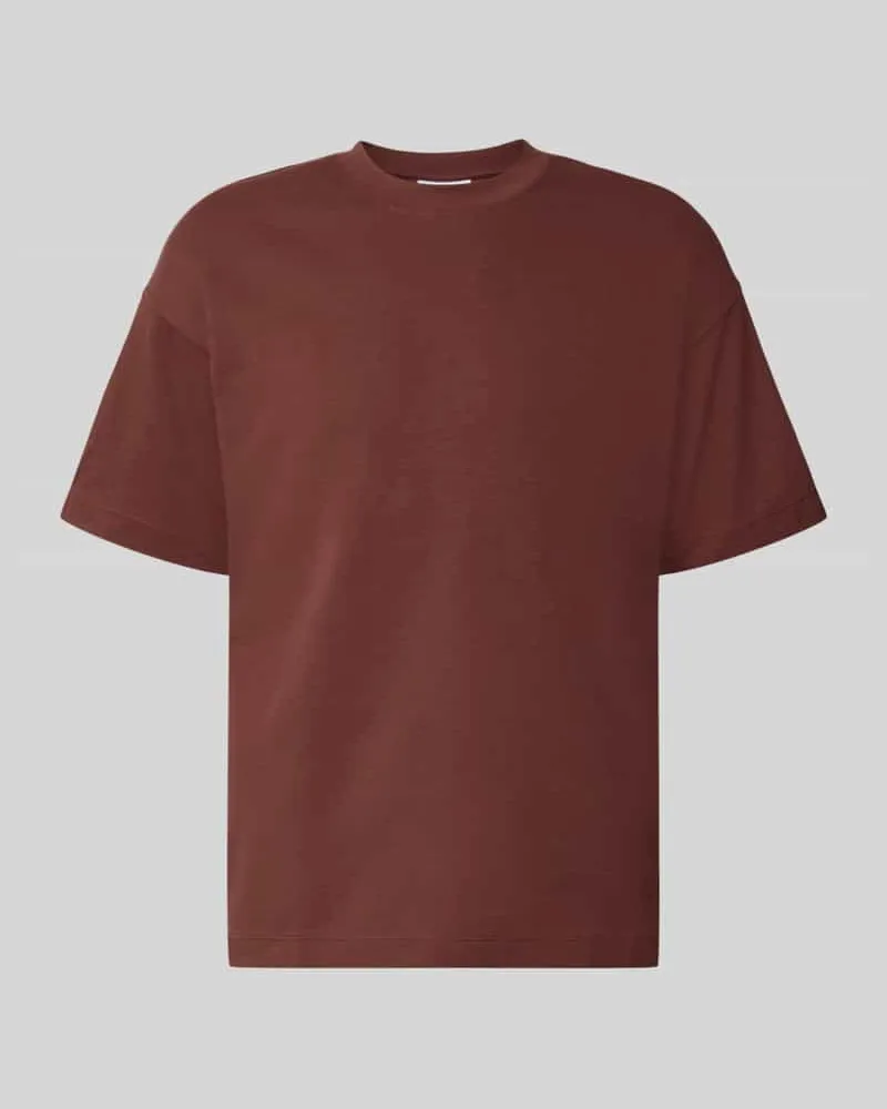 Jack & Jones T-Shirt mit Rundhalsausschnitt Modell 'BARRON Rostrot