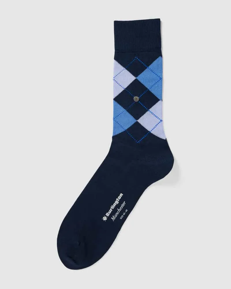 Burlington Socken mit Karomuster Modell 'MANCHESTER 
