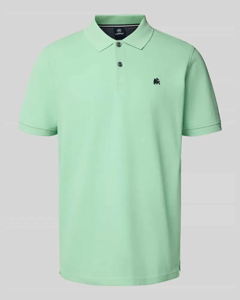 Lerros Poloshirt mit Label-Stitching 