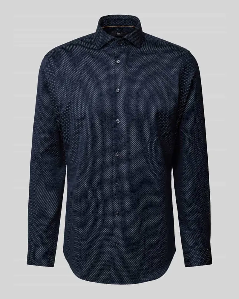 JAKE*S Slim Fit Business-Hemd mit Kentkragen 