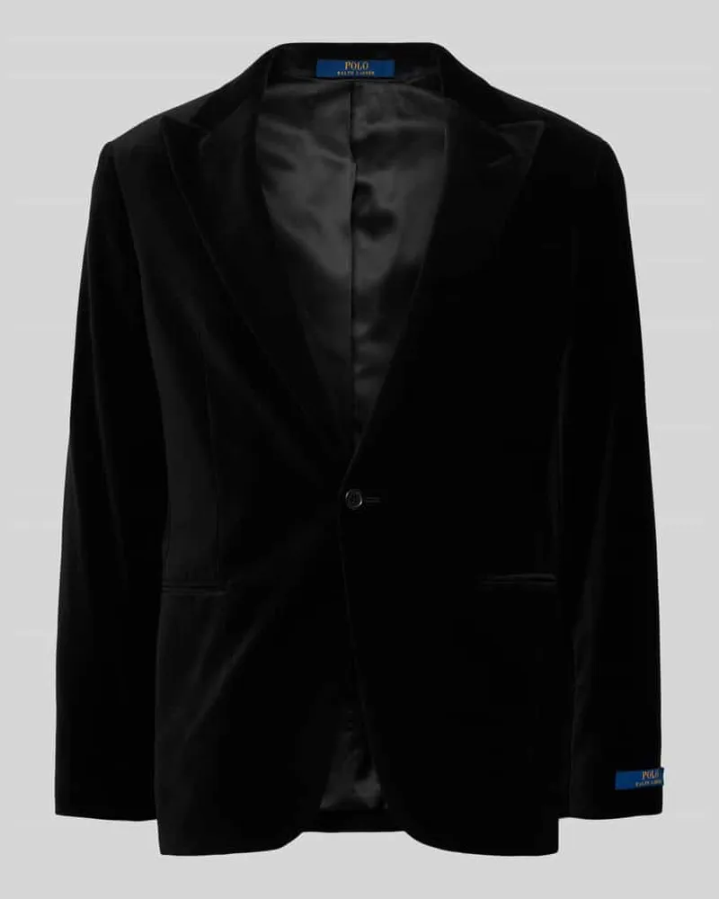 Ralph Lauren 1-Knopf-Sakko mit Reverskragen Black