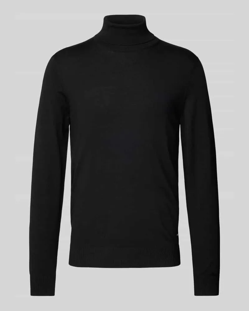 JOOP! Rollkragenpullover mit gerippten Abschlüssen Modell 'Donte 