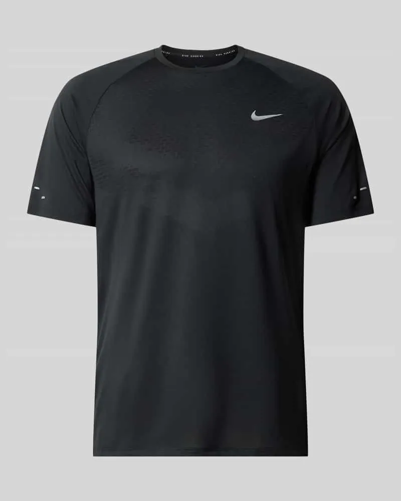 Nike Regular Fit Sport-T-Shirt mit reflektierenden Elementen Black