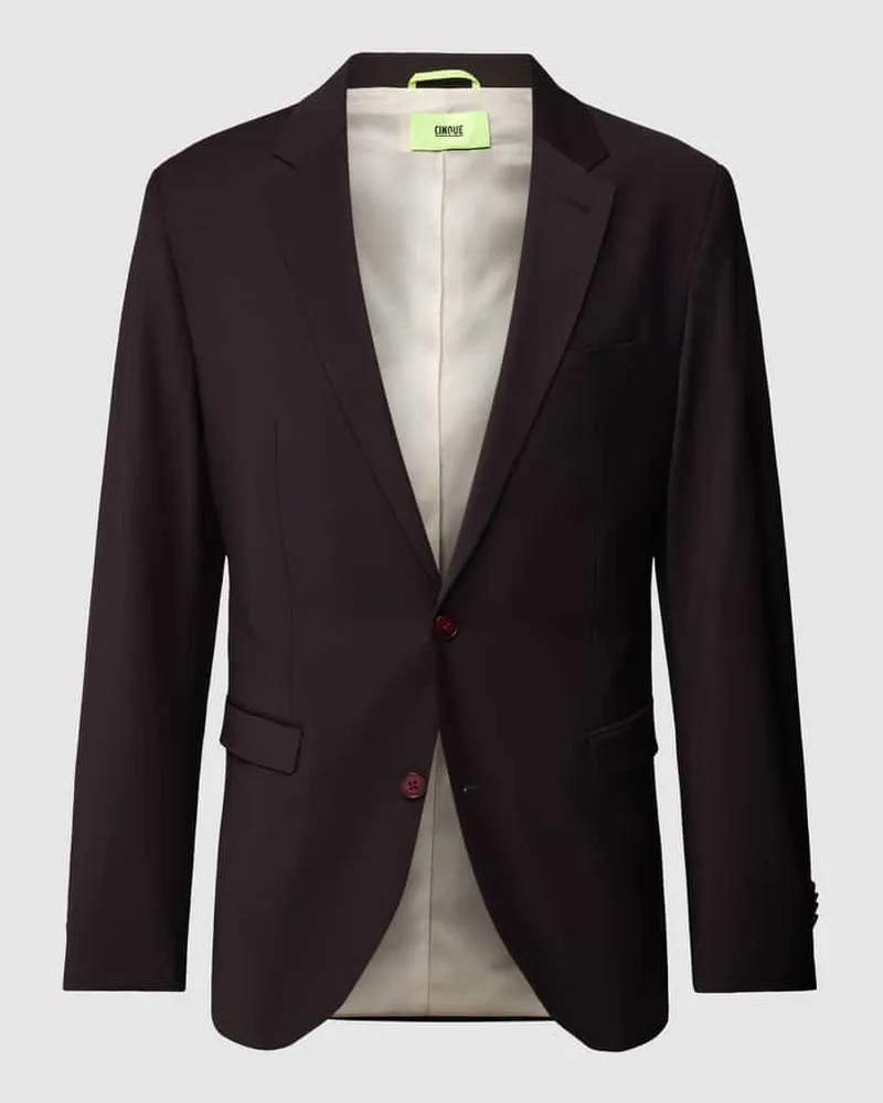 cinque 2-Knopf-Sakko mit Brustleistentasche Modell 'Monopoli Dunkelrot