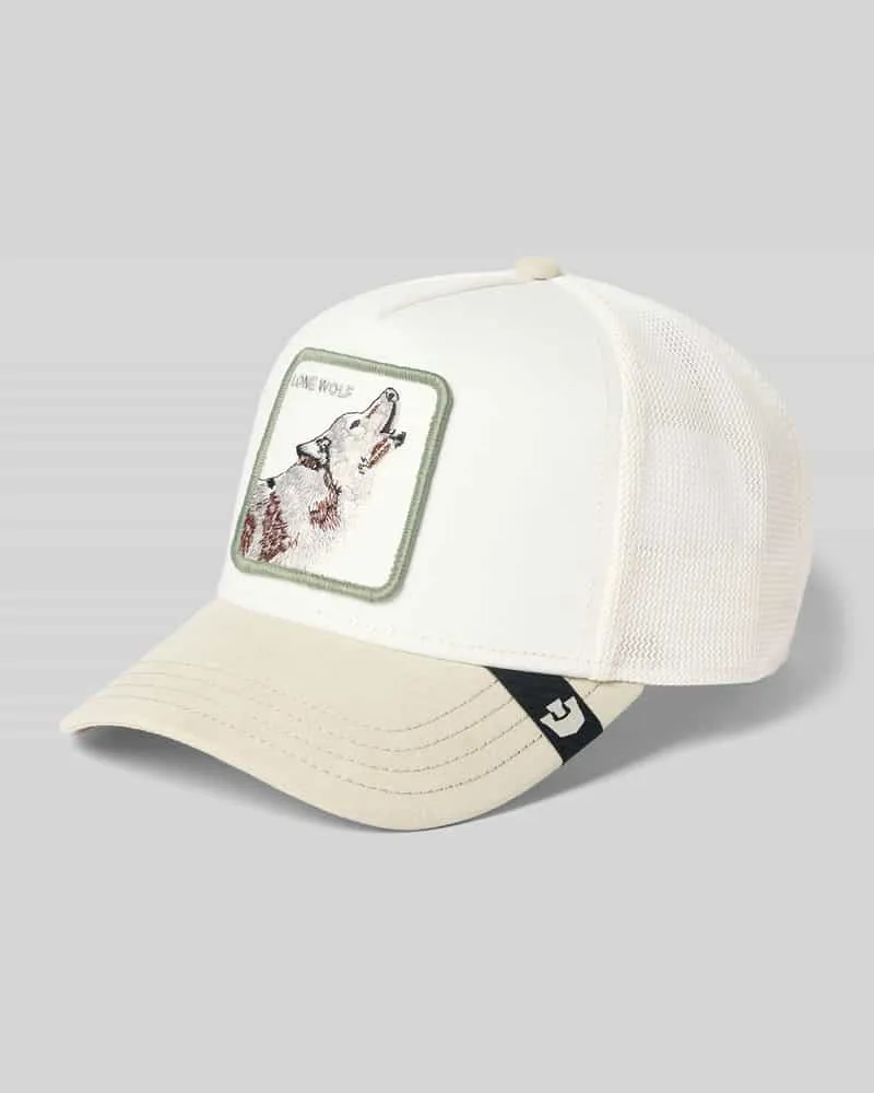 Goorin Bros. Trucker Cap mit Stitching Modell 'Suede Wolf Sand
