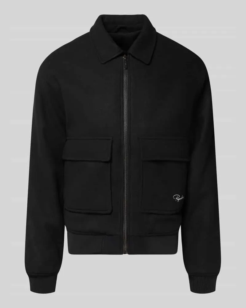 PEGADOR Jacke mit Reißverschluss Black