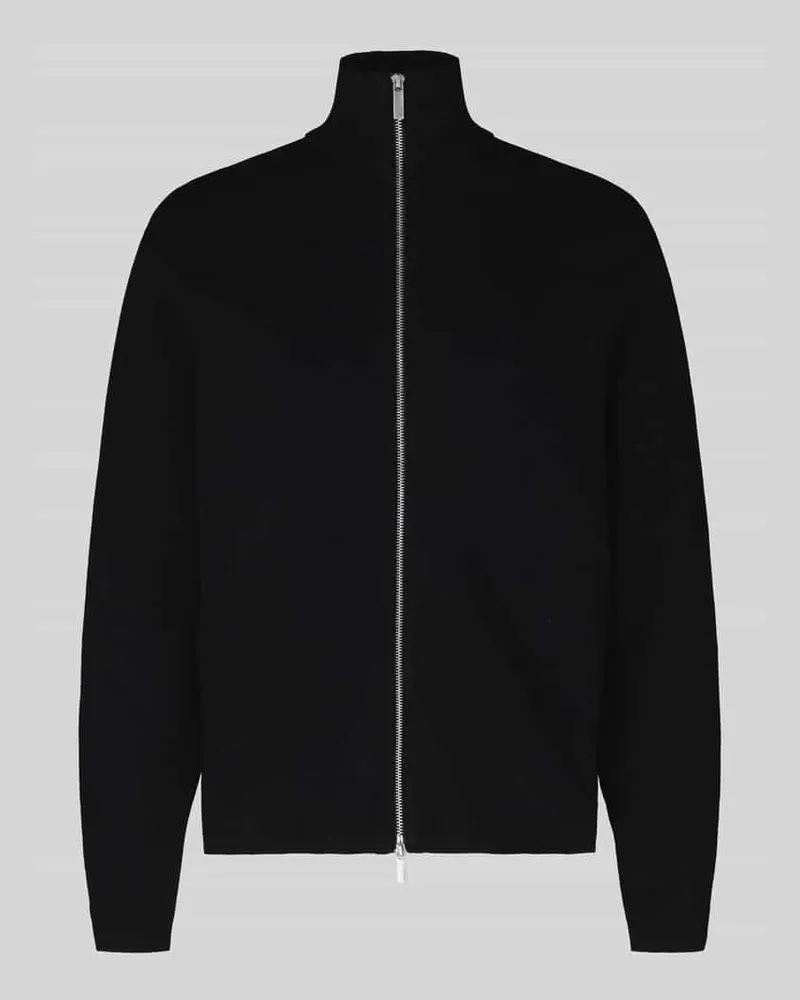 Selected Regular Fit Strickjacke aus Viskose-Mix Modell 'TELLER Black