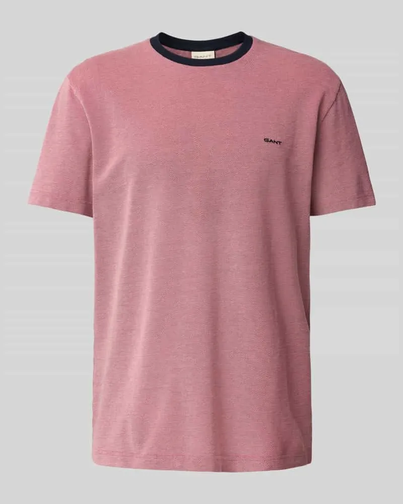 Gant T-Shirt mit Strukturmuster 