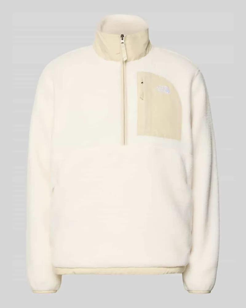 The North Face Fleecepullover mit Napoleontasche Modell 'YUMIORI Offwhite