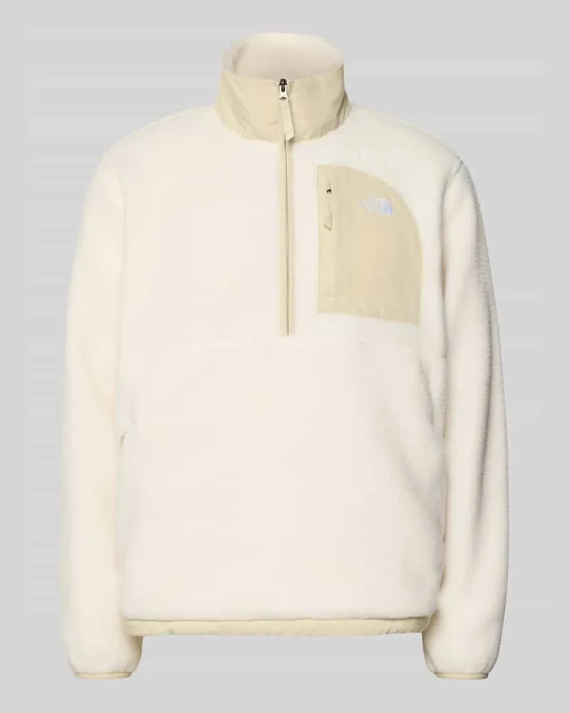 The North Face Fleecepullover mit Napoleontasche Modell 'YUMIORI Offwhite
