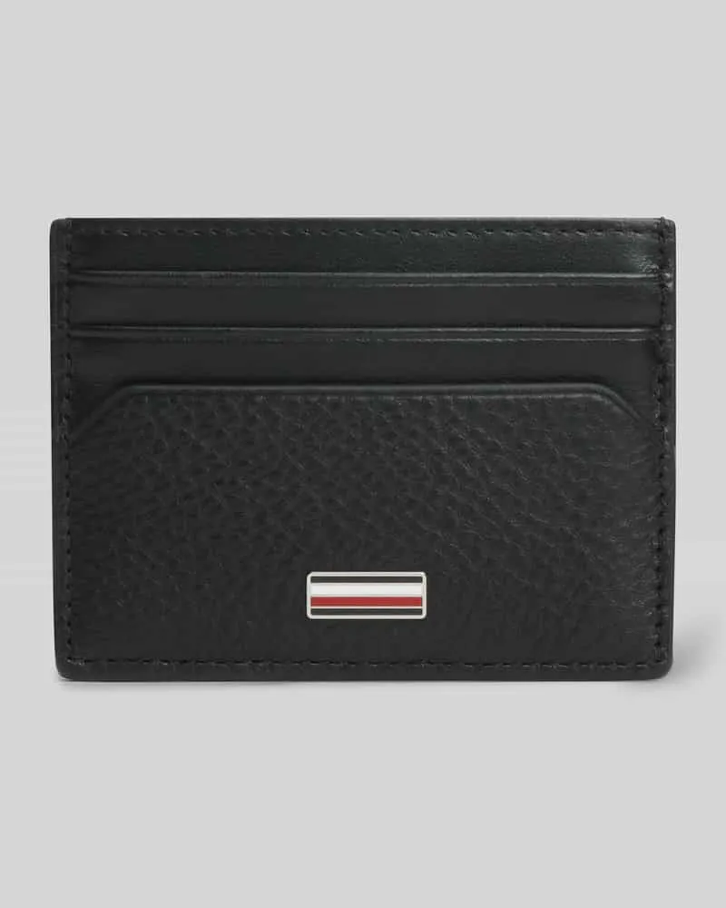 Tommy Hilfiger Kartenetui aus echtem Leder Black