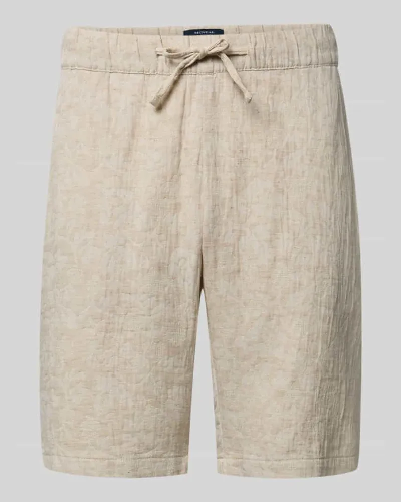 McNeal Bermudas mit elastischem Bund und Gesäßtasche Beige