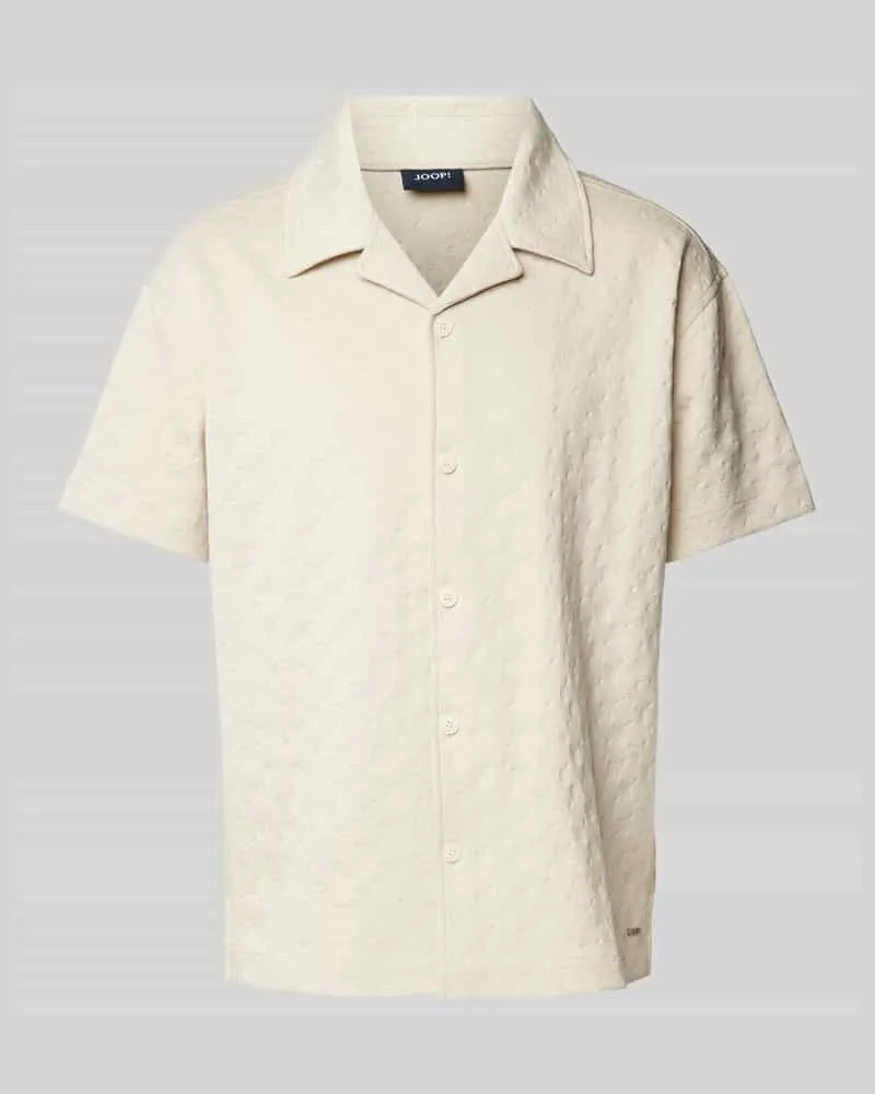JOOP! Freizeithemd mit Knopfleiste Beige